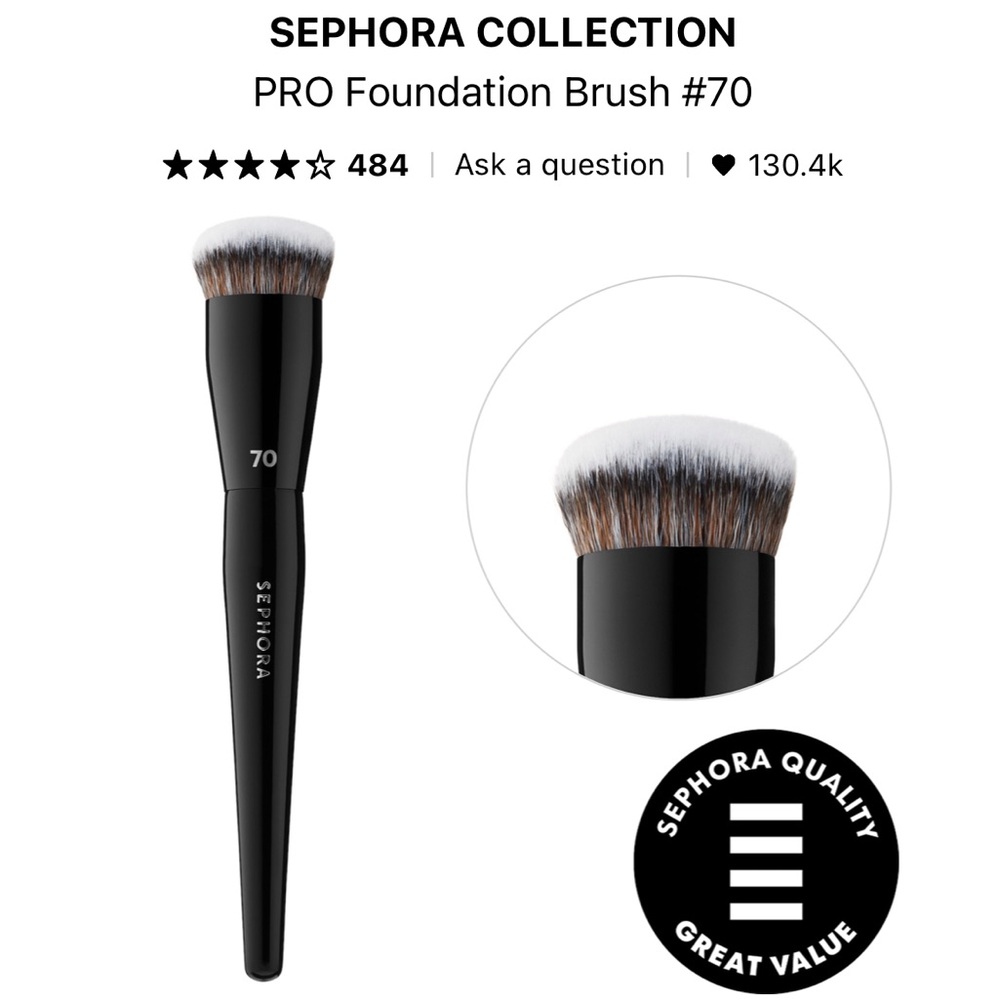🆕Sephora Collection PRO Foundation Brush #70